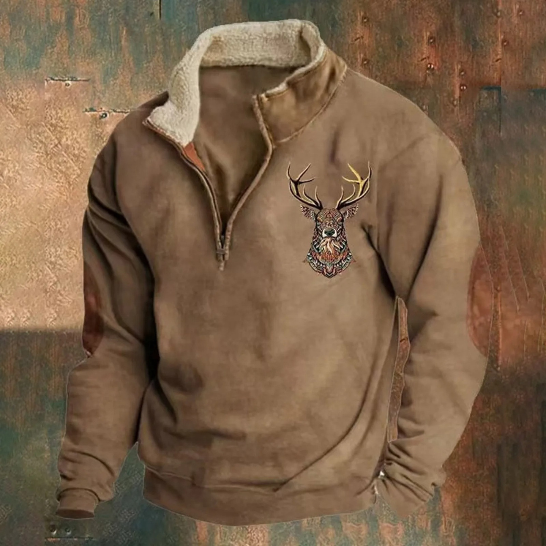 Dirk | Elegante Maglione con Zip a un Quarto