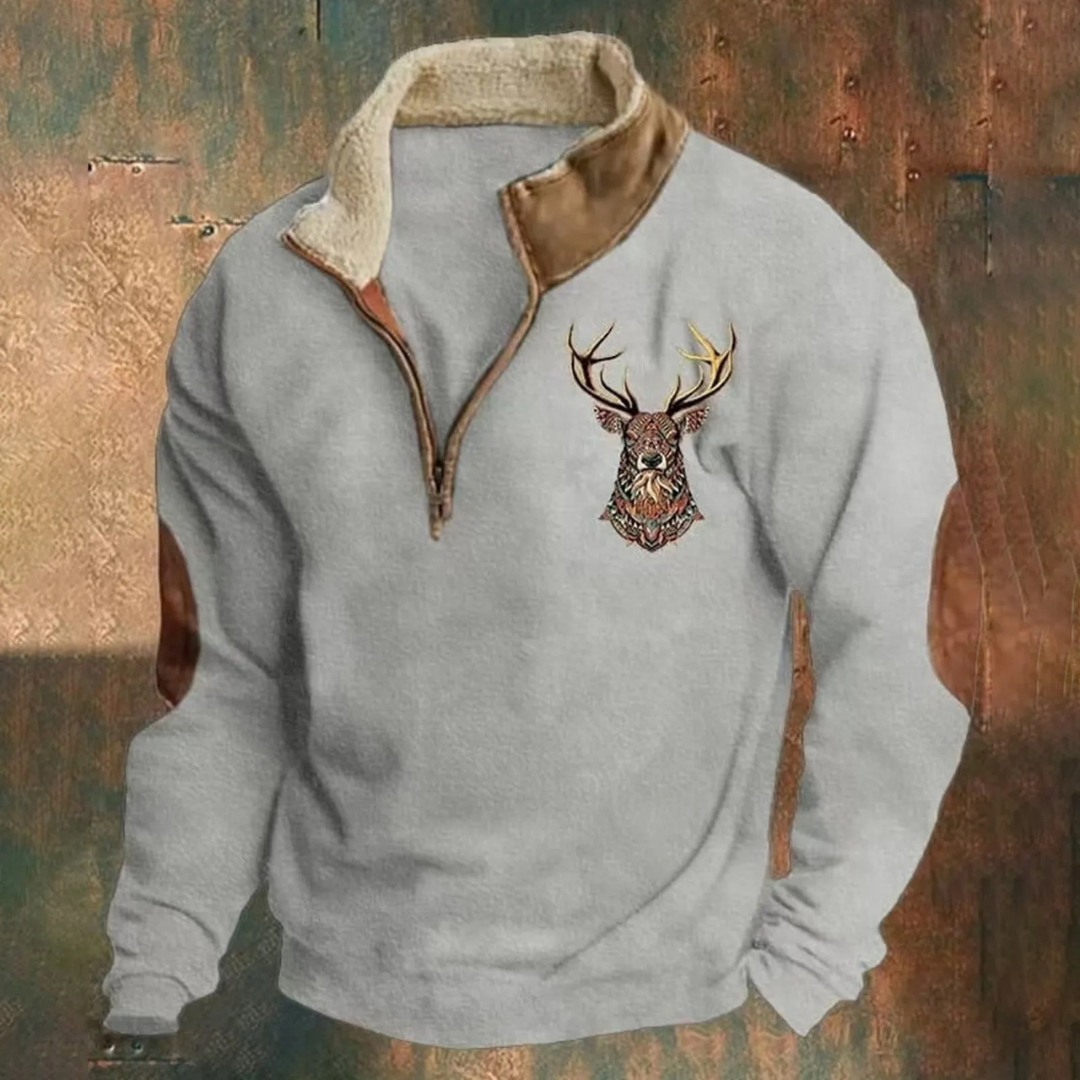 Dirk | Elegante Maglione con Zip a un Quarto