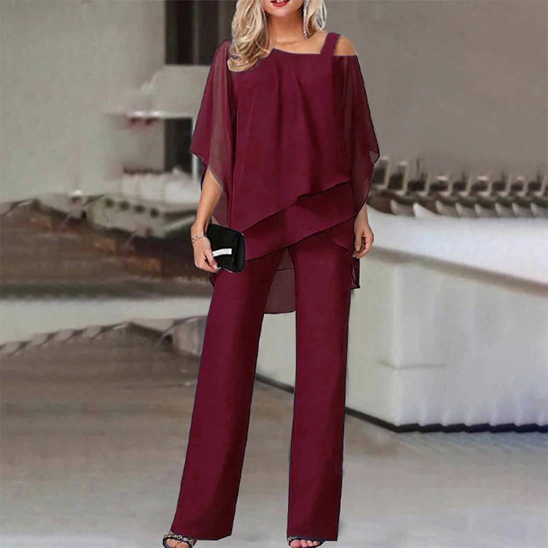 Eva | Elegante Due Pezzi Con Spalla Fredda