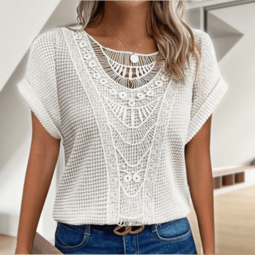 Rowena | Elegante Camicetta In Stile Ibiza