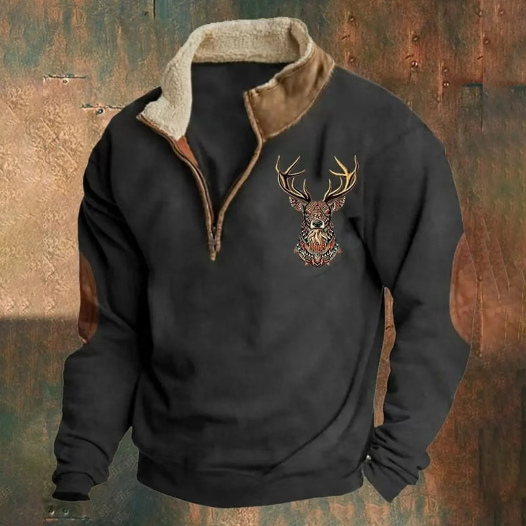 Dirk | Elegante Maglione con Zip a un Quarto