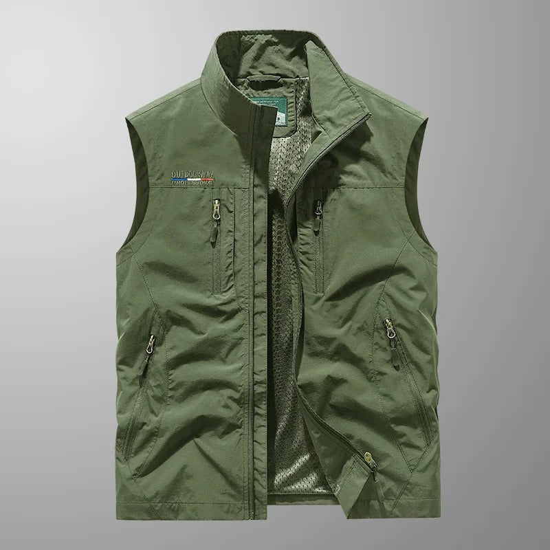 Casper – Gilet Cargo Traspirante Multitasche