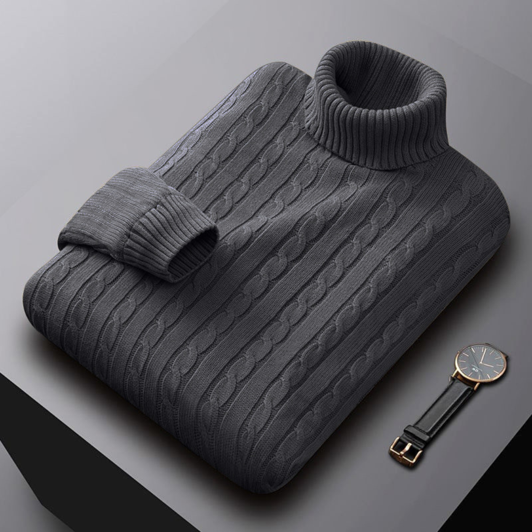 Zane | Maglione a Collo Alto Elegante