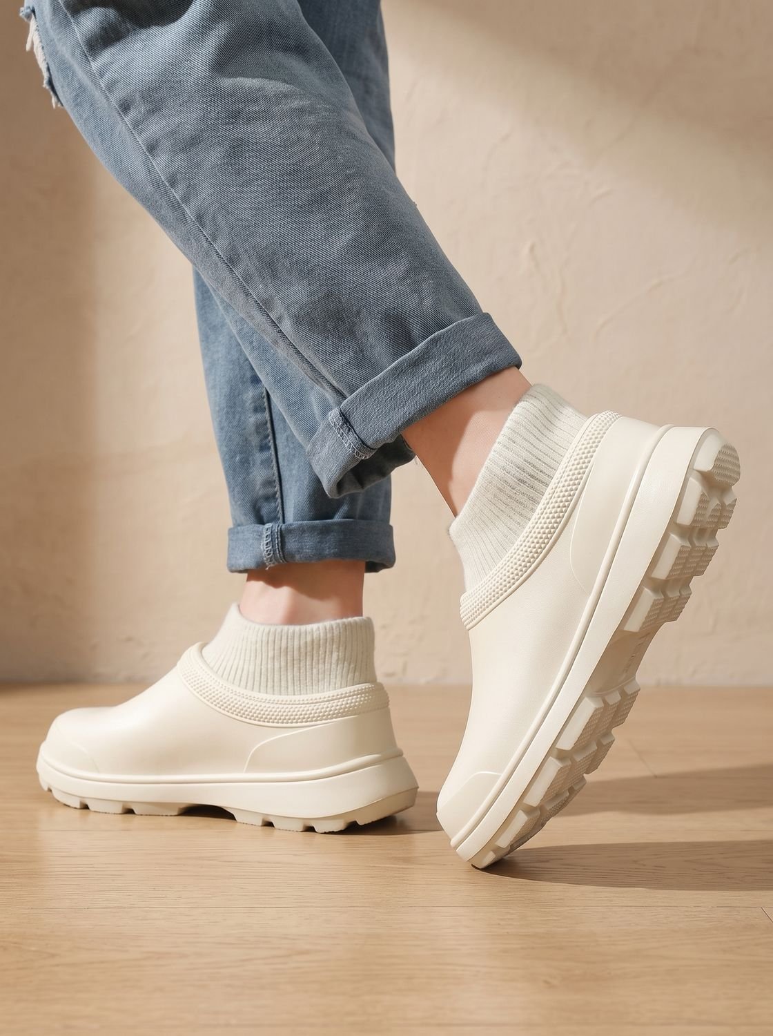 Andreas | Herren Slip-on Socken-Sneaker mit rutschfester Plateausohle 0