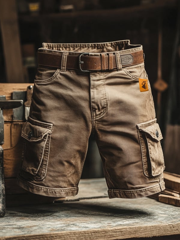 Gerd | Pantaloncini Cargo Robusti Da Uomo – Multitasche