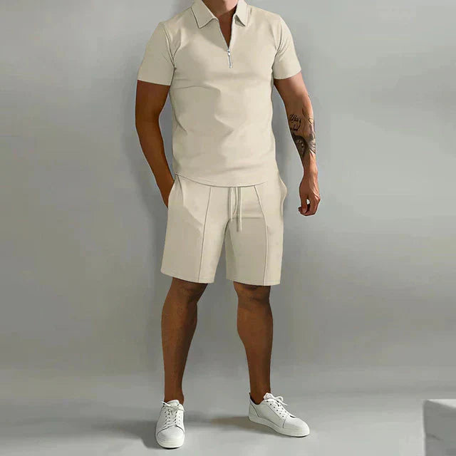 Neylor | Set Estivo Di Lusso Da Uomo Polo E Pantaloncini Elegante