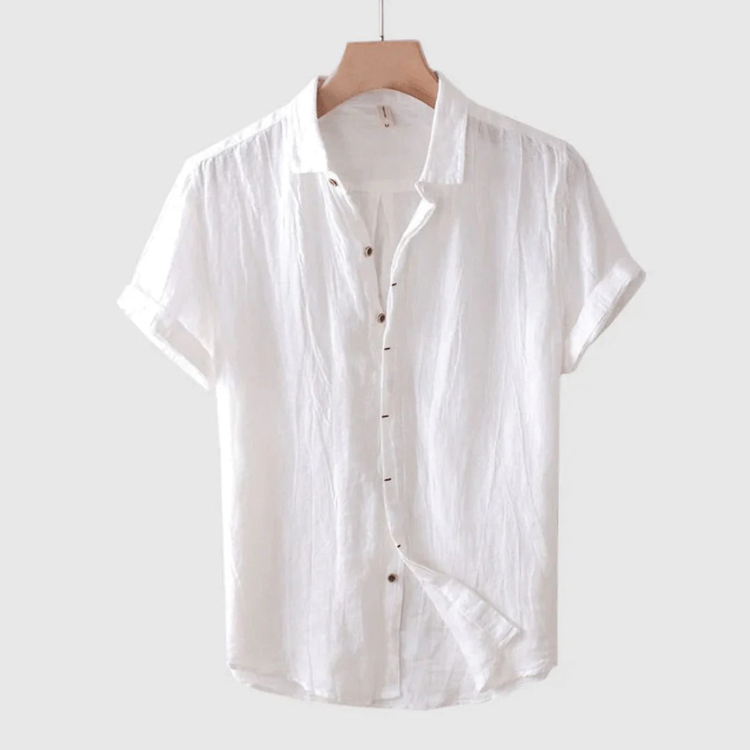 Camicia Estiva in Lino Merlot