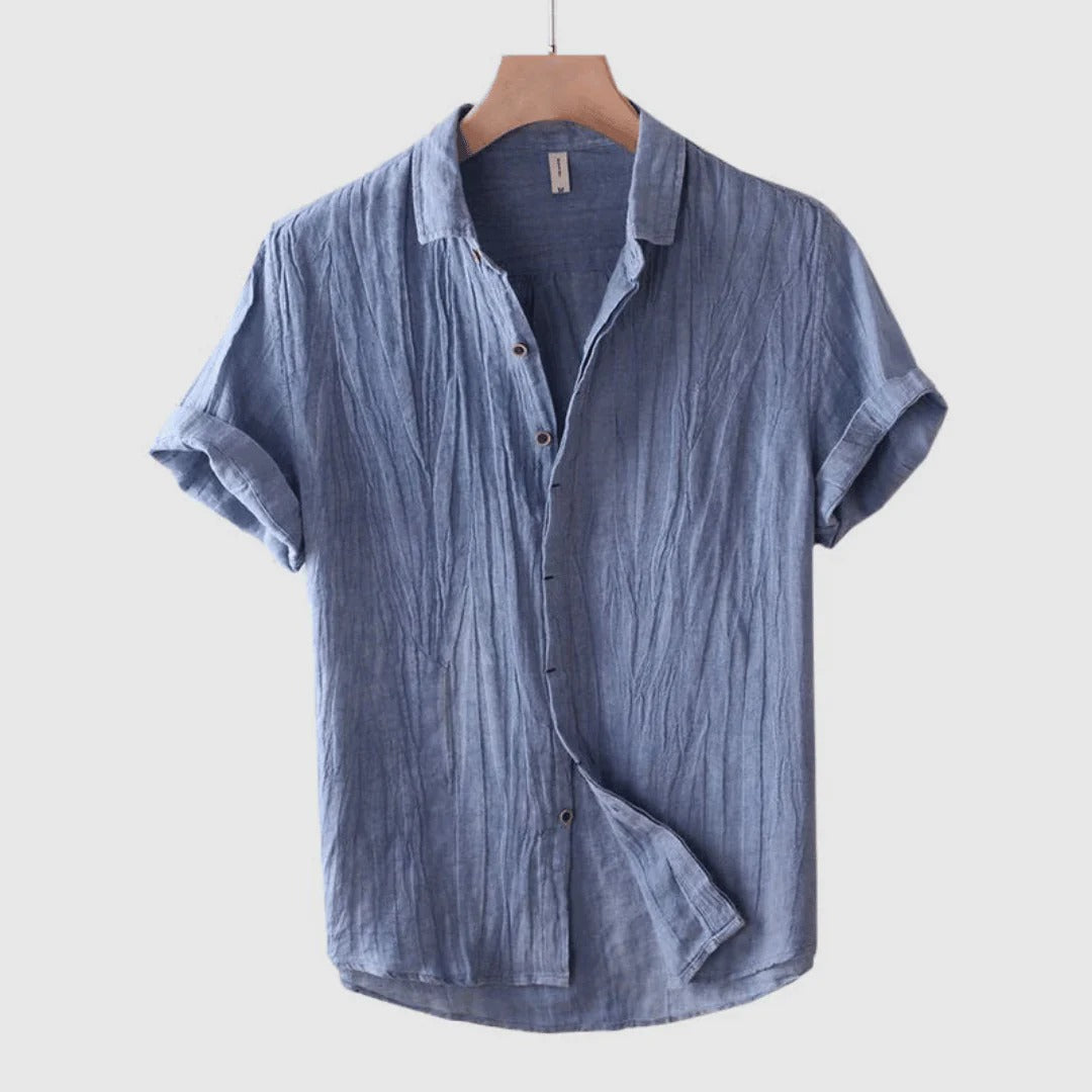 Camicia Estiva in Lino Merlot