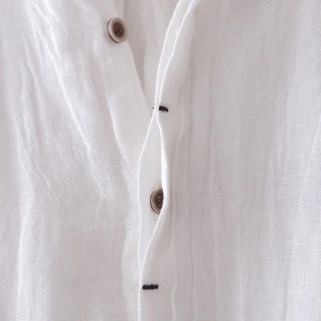 Camicia Estiva in Lino Merlot