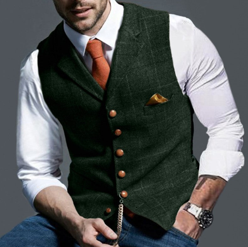 Fenton | Gilet Elegante da Uomo Con Bottoni Raffinati