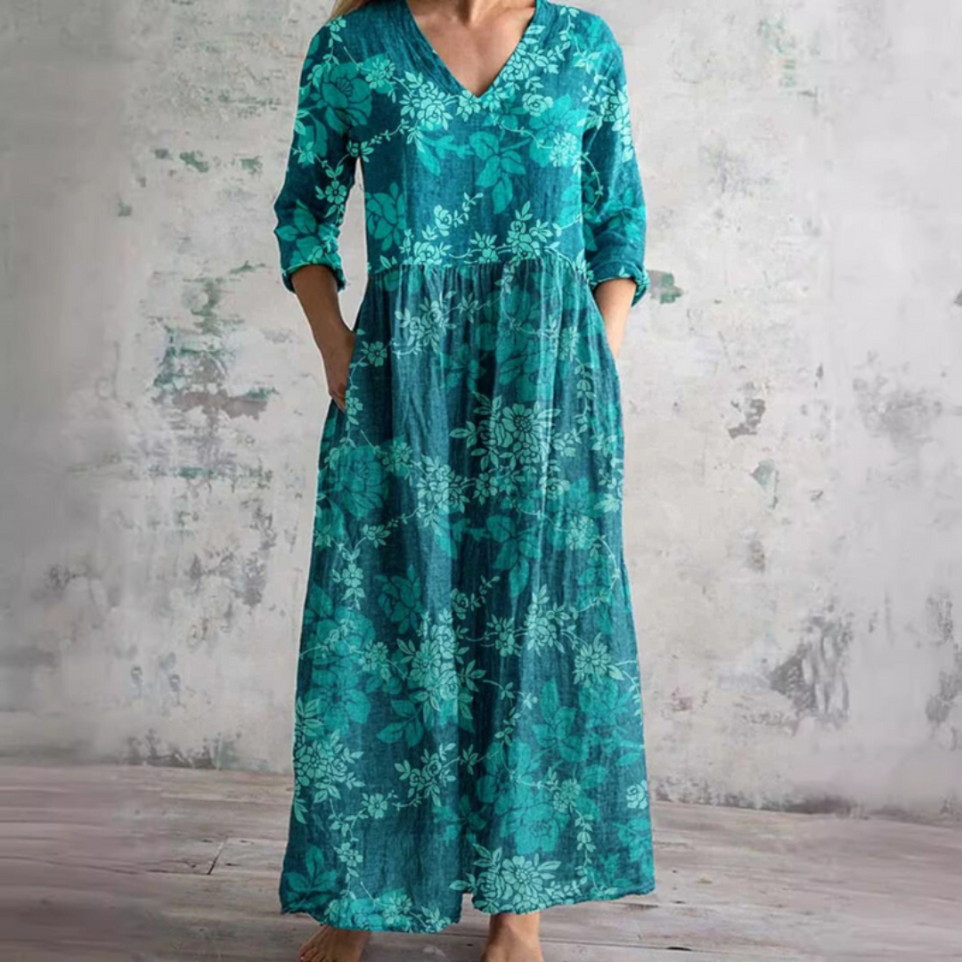 Toscana | Vestito Lungo Donna Fantasia Floreale