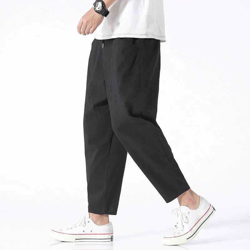 Kyoto – Pantaloni Cropped in Lino