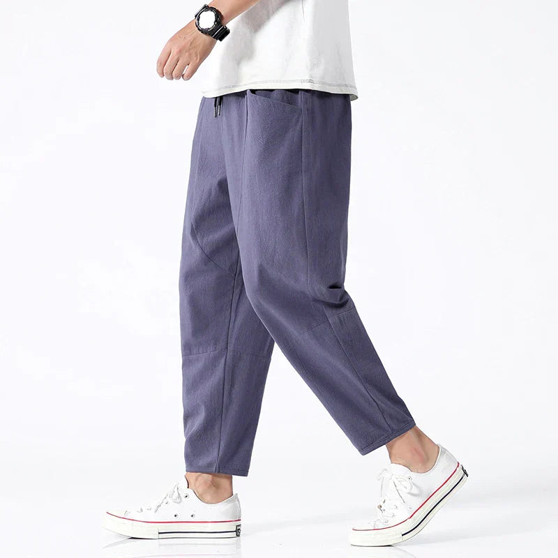 Kyoto – Pantaloni Cropped in Lino
