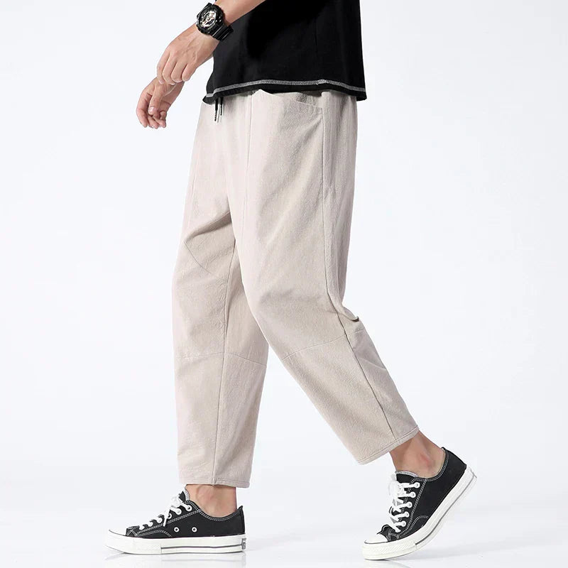 Kyoto – Pantaloni Cropped in Lino