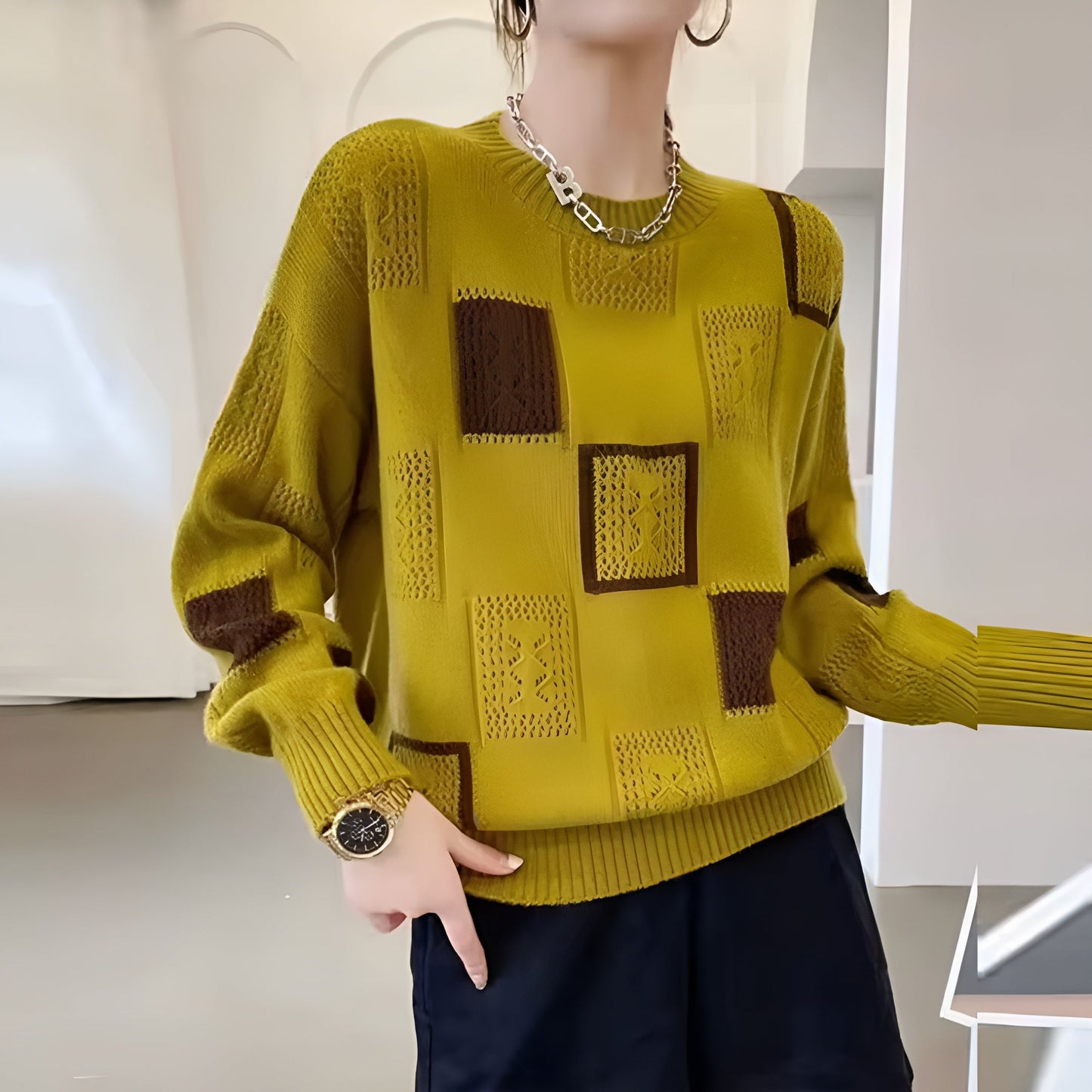Alida – Maglione In Maglia