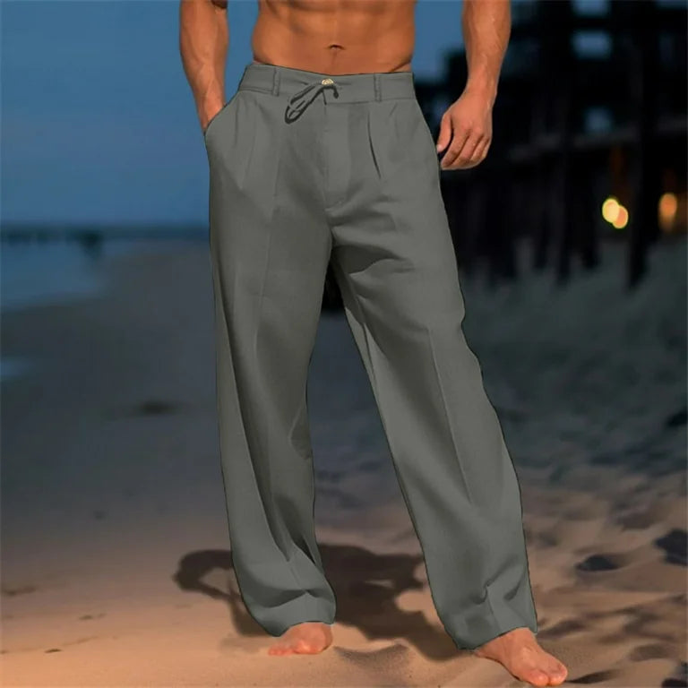 Andrei - Pantaloni in Lino Semplice