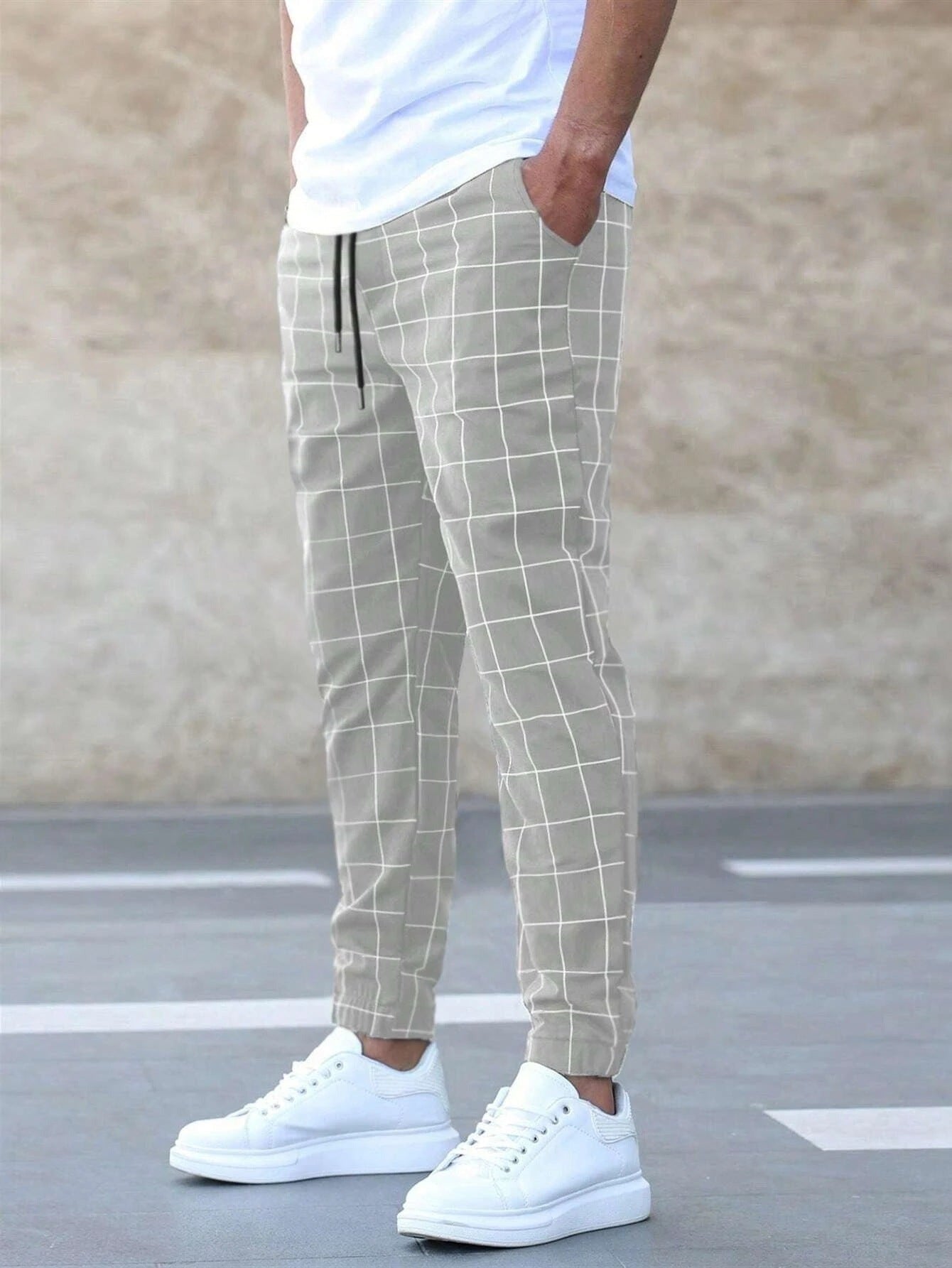 Colombo | Pantaloni Jogger A Quadri Da Uomo