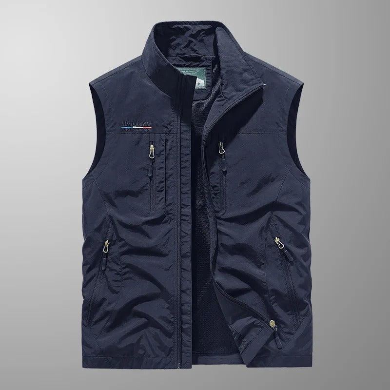 Casper – Gilet Cargo Traspirante Multitasche