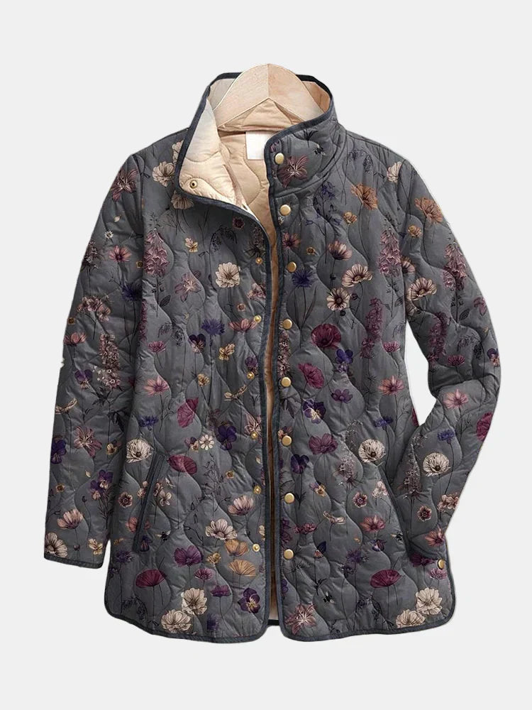 Kizil | Cappotto Trapuntato Con Stampa Floreale