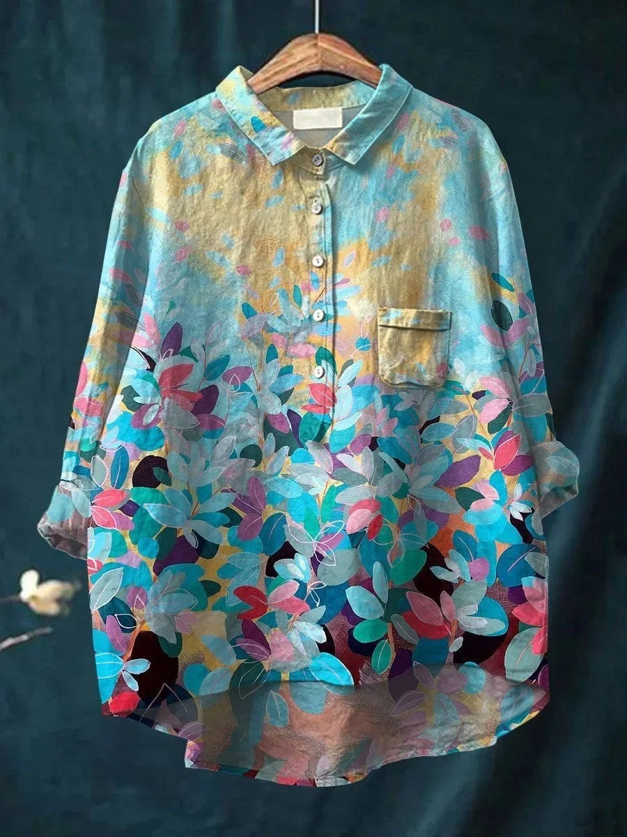 Kathrin - Camicia Stampata In Lino