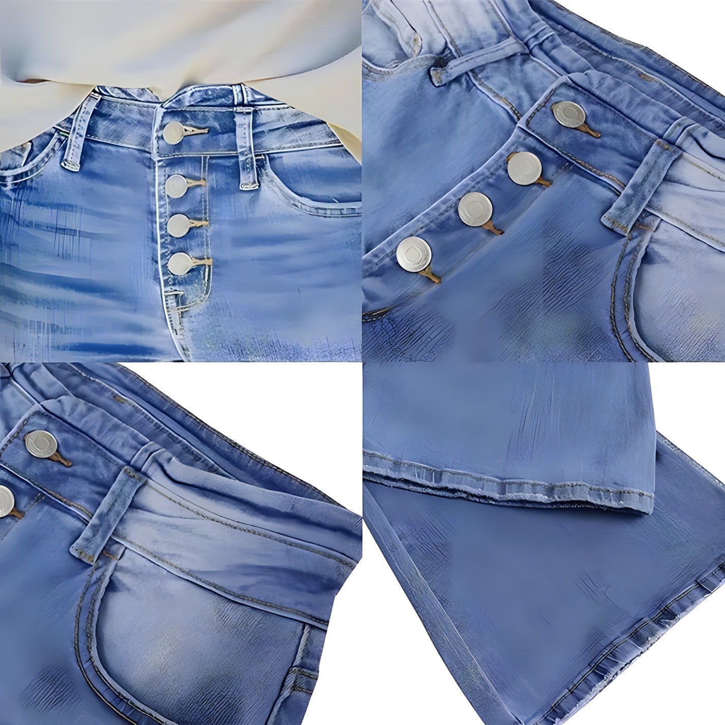 Magali - Pantaloni vintage a vita alta