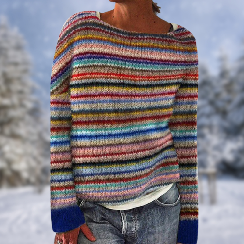 Oprah | Fashion Pullover In Cotone Multicolore