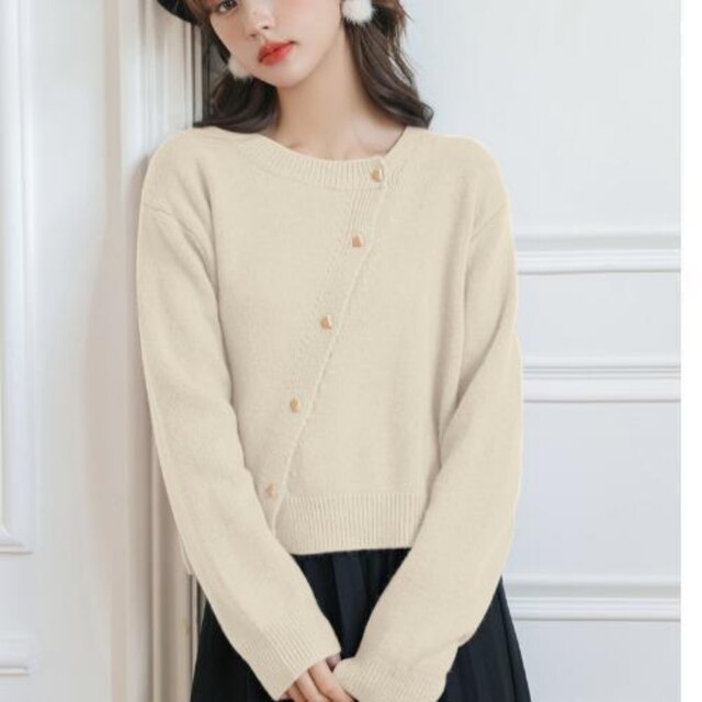 Comodo gilet in cashmere con giocoso dettaglio di bottoni