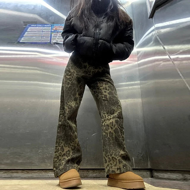 Pantaloni Leopardati