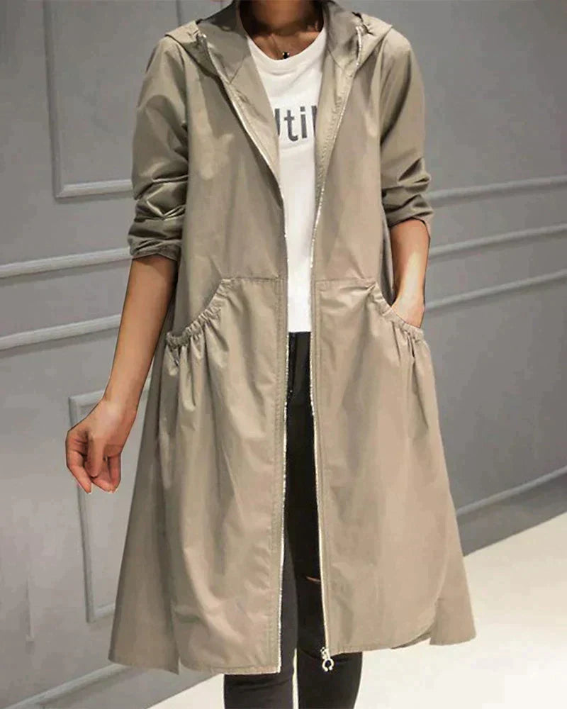 Celeste - Impermeabile Chic Autunnale per Donna
