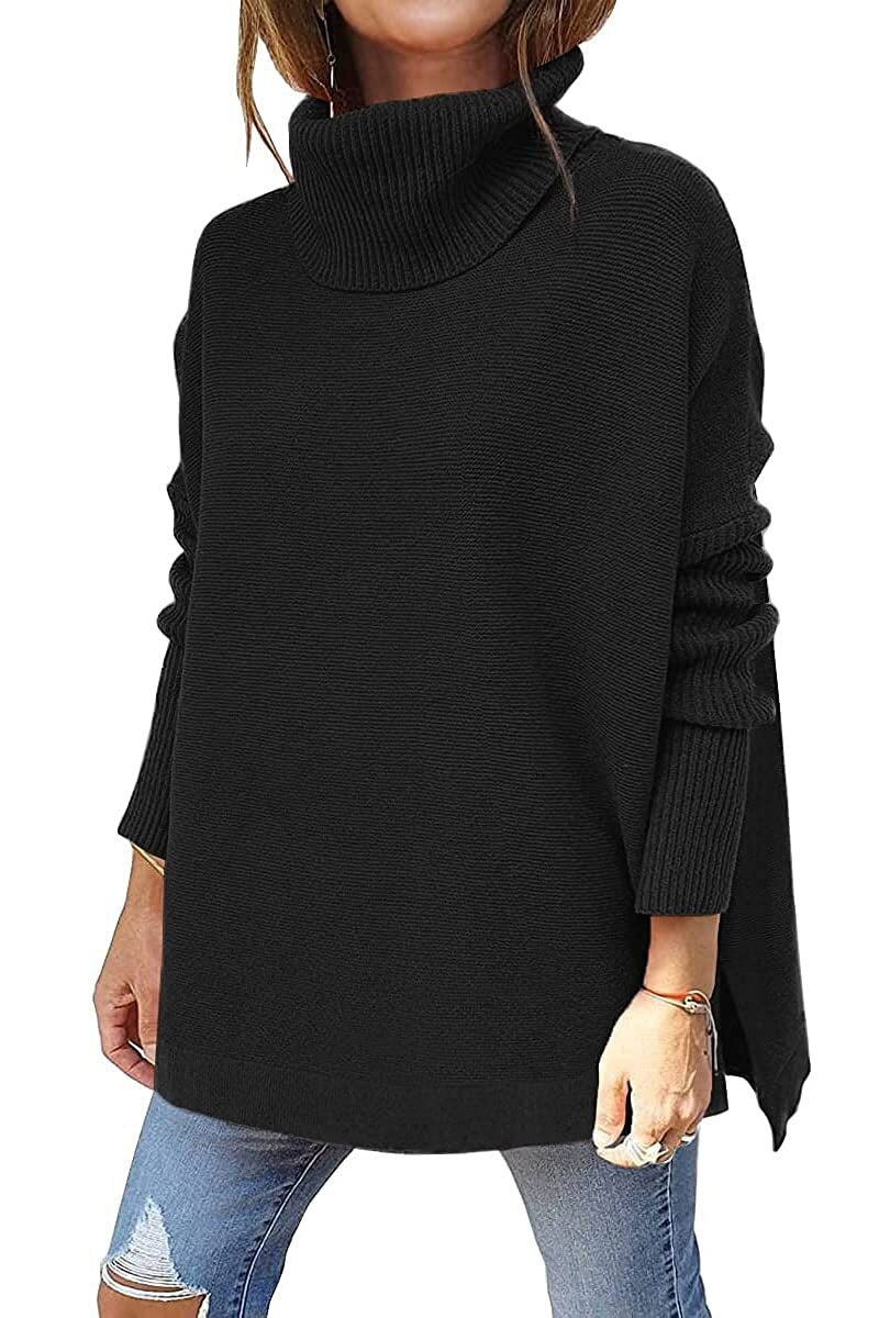 Francesca - Jersey Oversize De Lana Suave y Cuello Alto