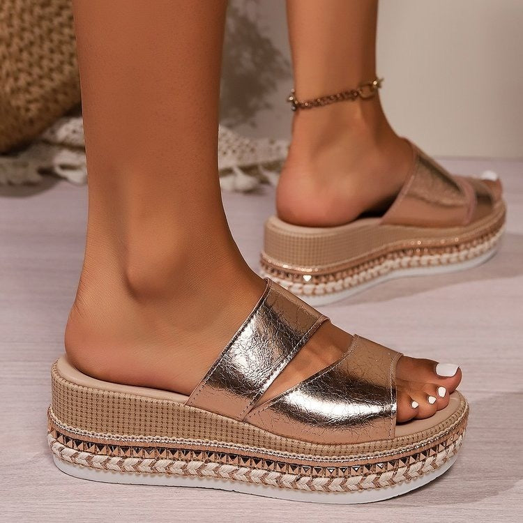 Foli | Sandalo Con Plateau Comfort