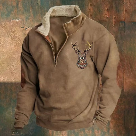 Dirk | Elegante Maglione con Zip a un Quarto