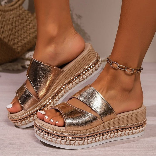 Foli | Sandalo Con Plateau Comfort
