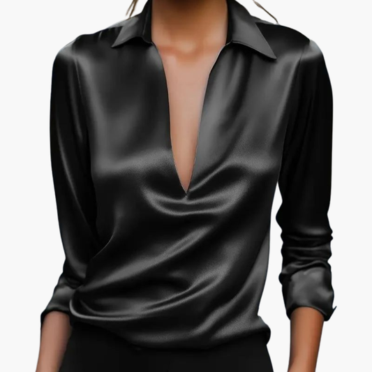 Altivaro | Camicia Donna Seta Maniche Lunghe Elegante