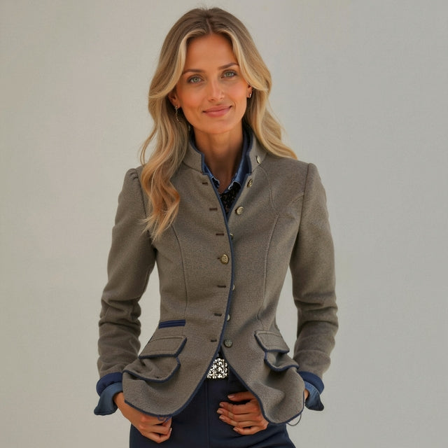 Victoria – Cardigan Elegante Con Colletto Alto