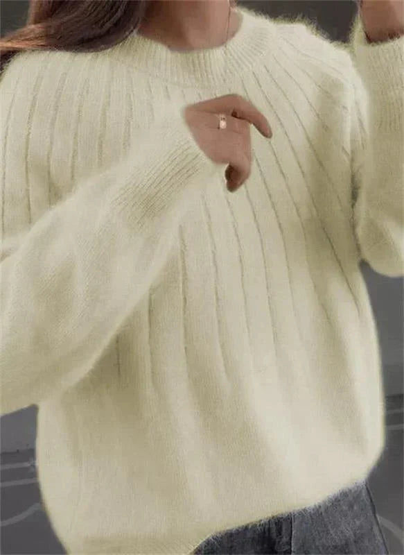 Ania - Soffice Maglione Lavorato a Maglia Di Cashmere