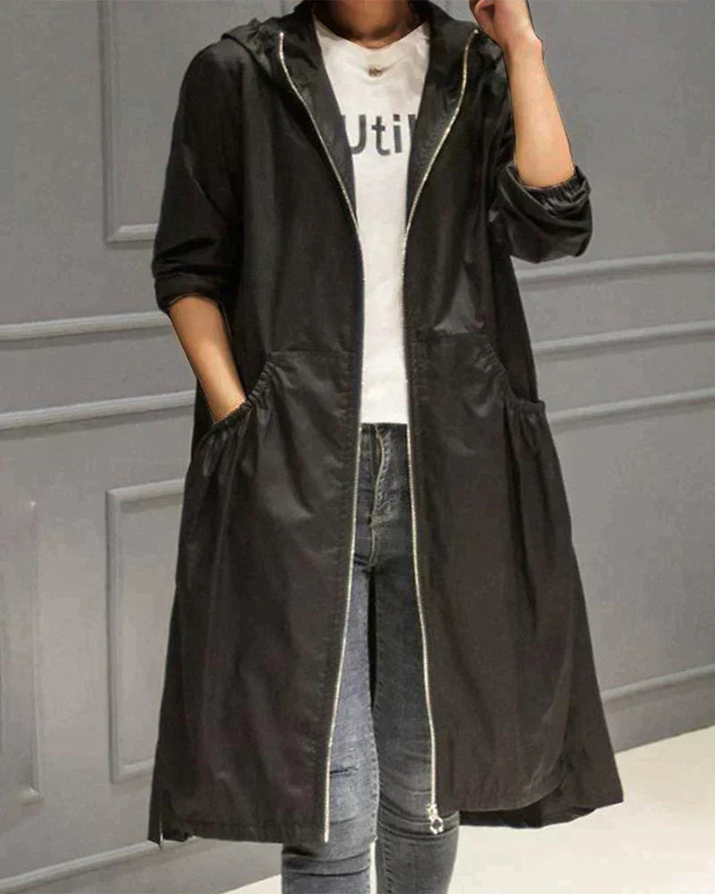 Celeste - Impermeabile Chic Autunnale per Donna
