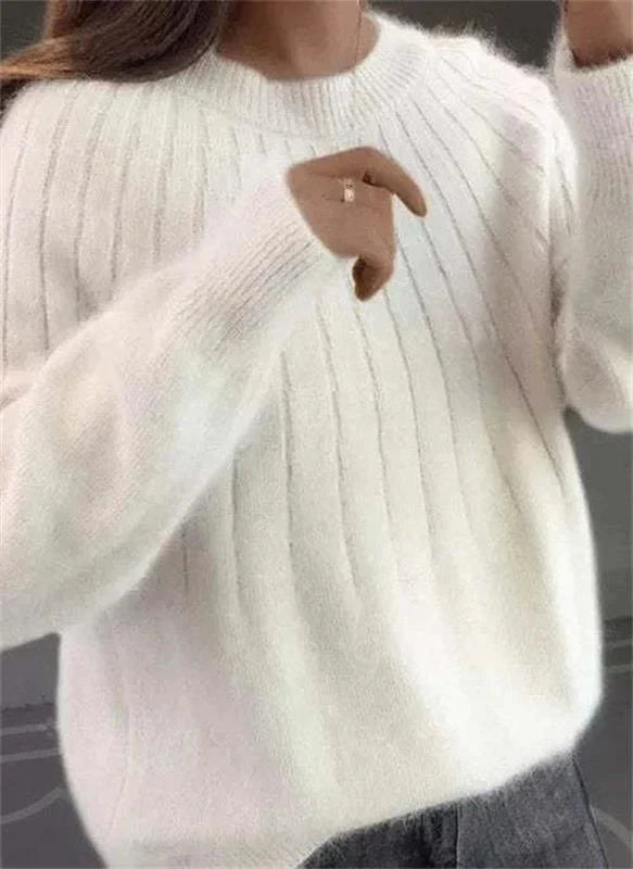 Ania - Soffice Maglione Lavorato a Maglia Di Cashmere