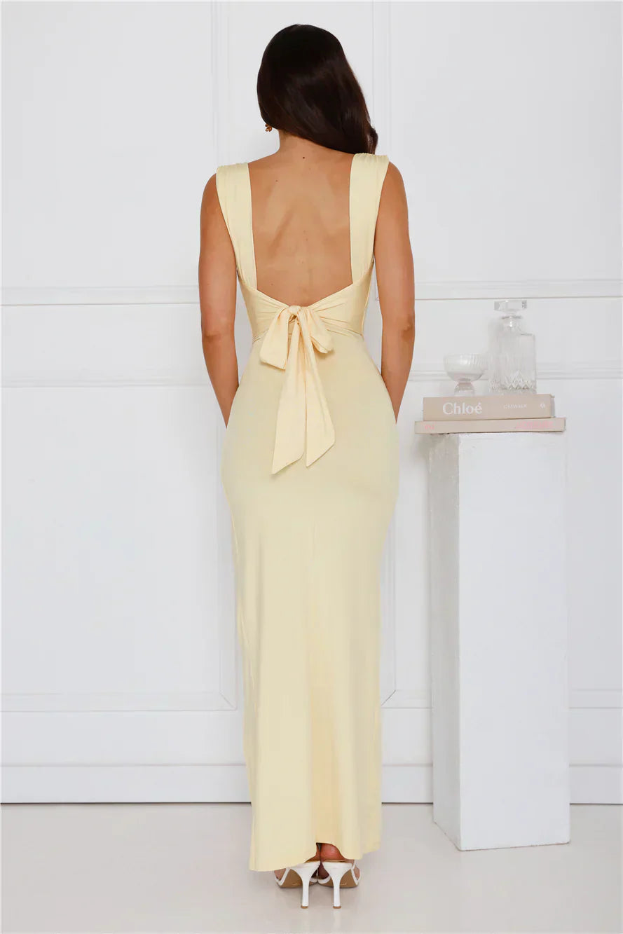 Firenze | Abito Elegante Con Spacco Sulla Gamba
