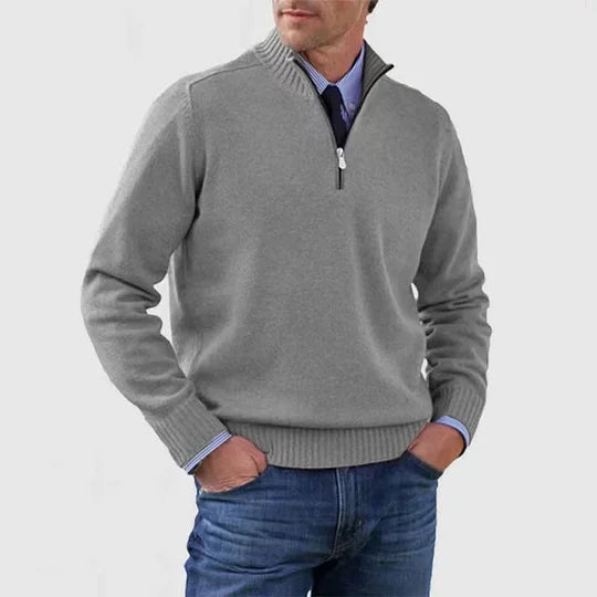 Howard | Maglione Raffinato Con Mezza Zip