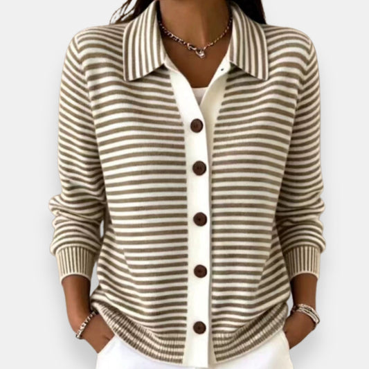 Kerana | Cardigan A Righe Con Bottoni