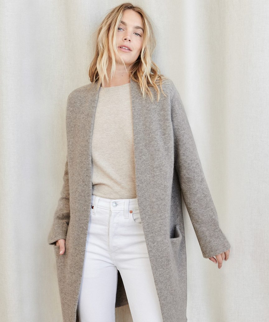 Cappotto Lungo Con Tasche