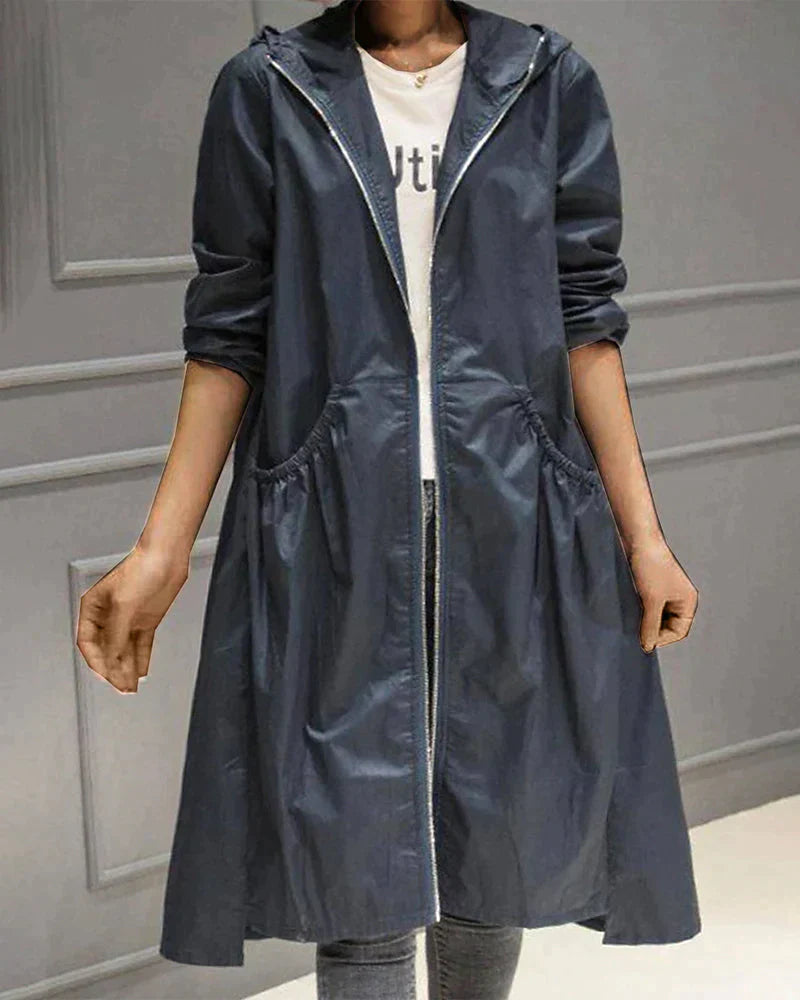 Celeste - Impermeabile Chic Autunnale per Donna