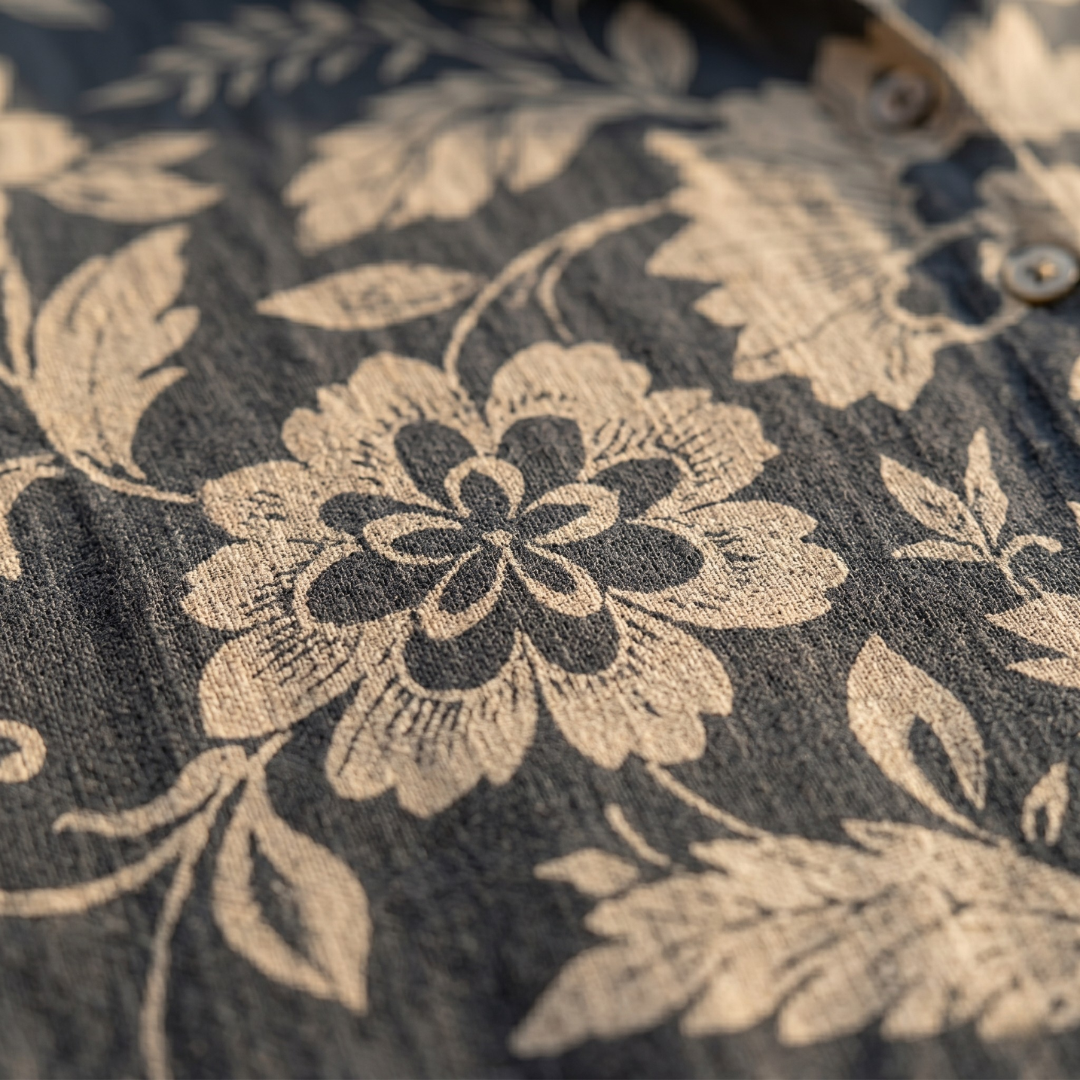 Chiara | Blusa In Lino Con Stampa Floreale