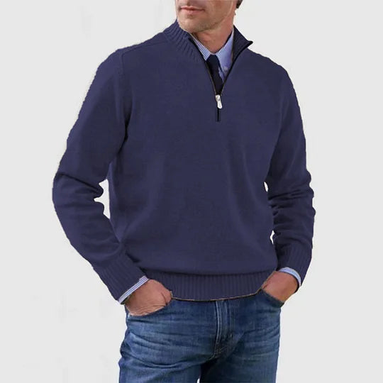 Howard | Maglione Raffinato Con Mezza Zip
