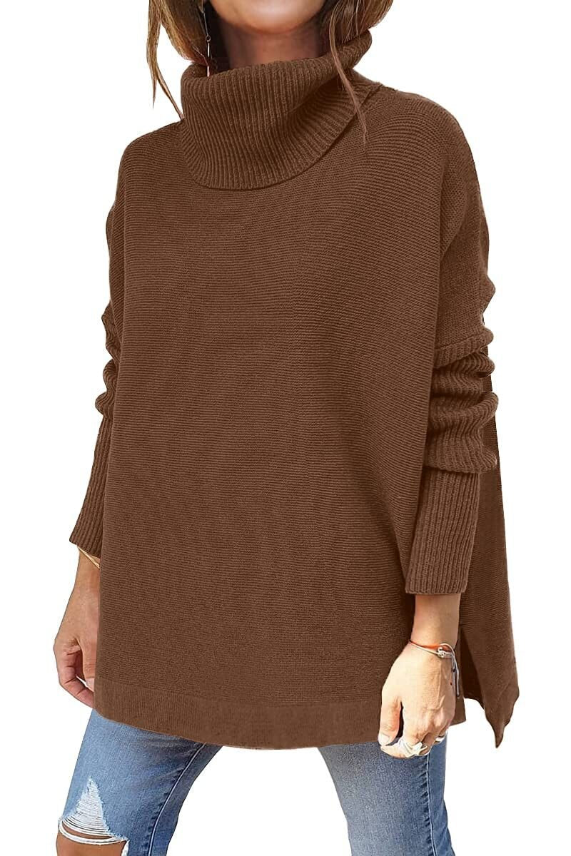 Francesca - Jersey Oversize De Lana Suave y Cuello Alto