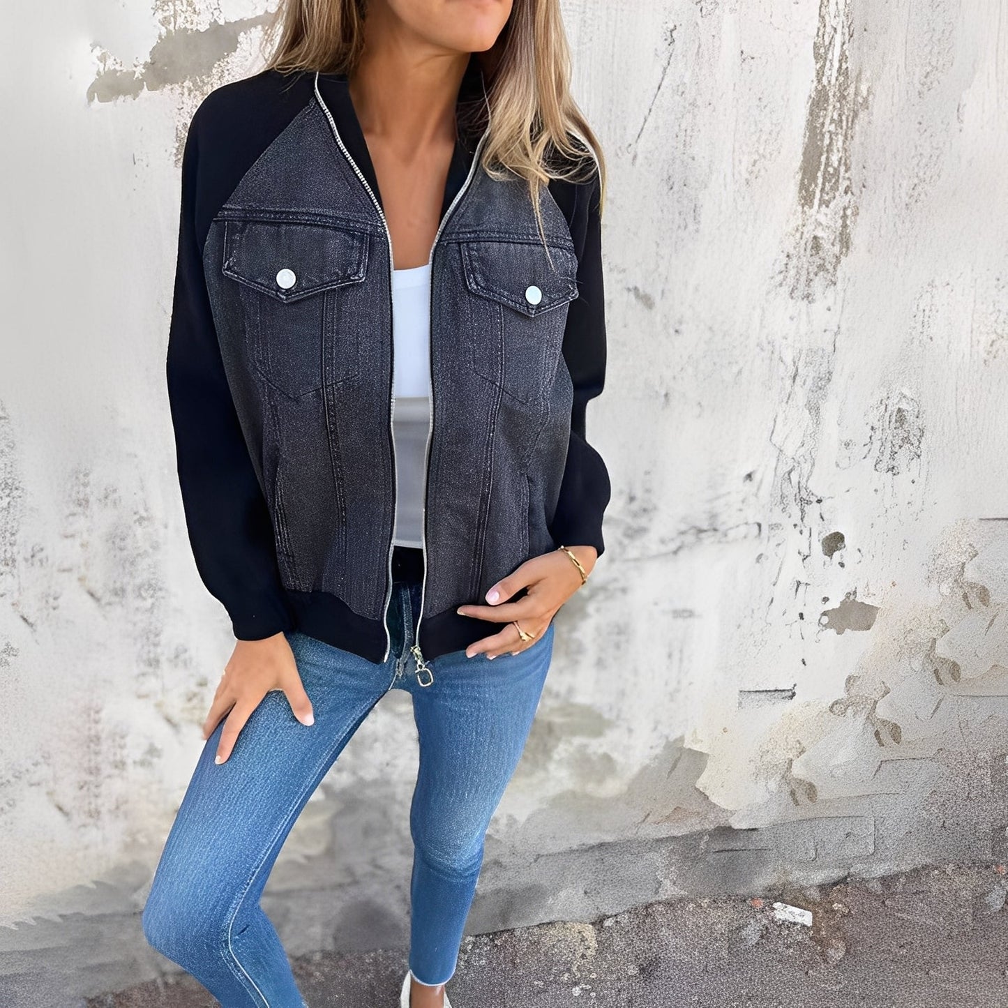 Melba - Elegante Giacca Di Jeans Per Donne