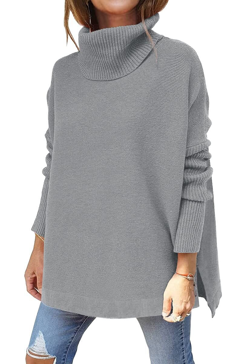 Francesca - Jersey Oversize De Lana Suave y Cuello Alto
