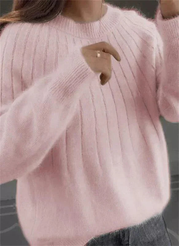 Ania - Soffice Maglione Lavorato a Maglia Di Cashmere