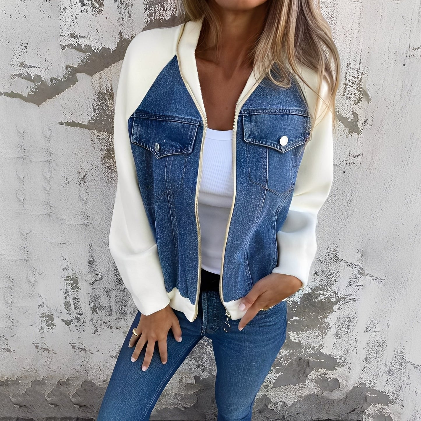 Melba - Elegante Giacca Di Jeans Per Donne
